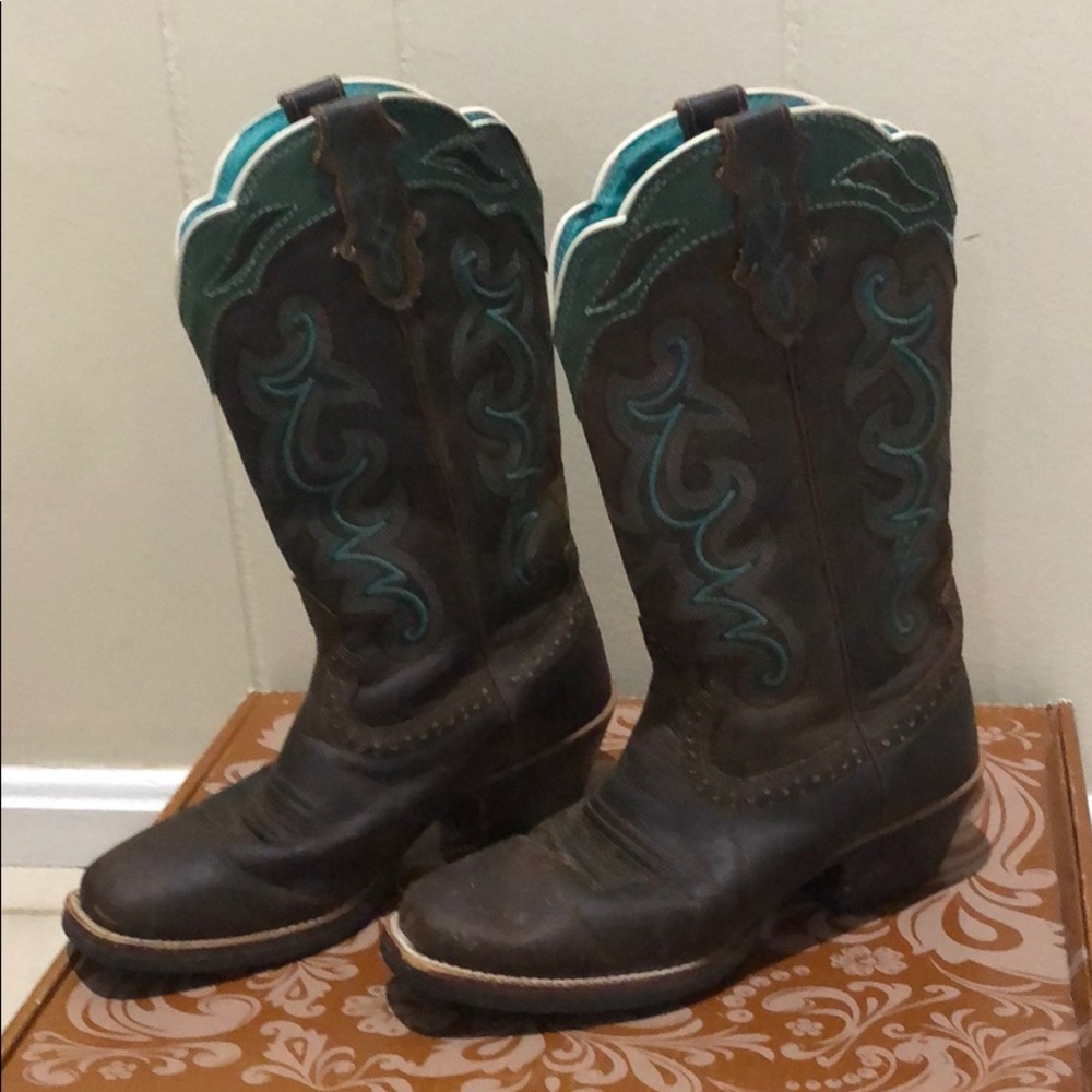 Justin Ladies Western Boots, Sevana Tan